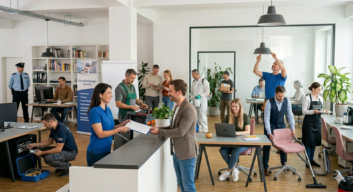 Familie beim Einzug in eine Schweizer Wohnung