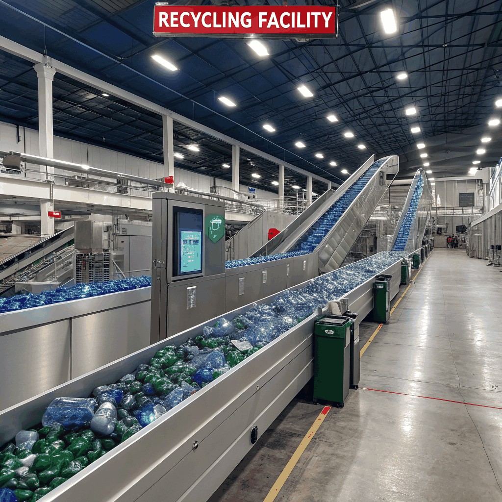 Umweltfreundliches Recycling von Materialien