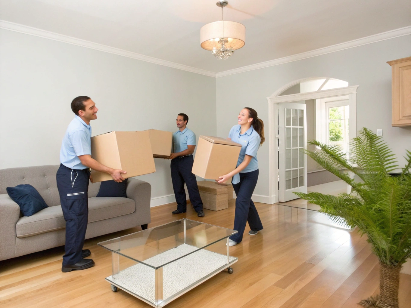 Professionelle Haushaltsauflösung in einer hellen Wohnung
