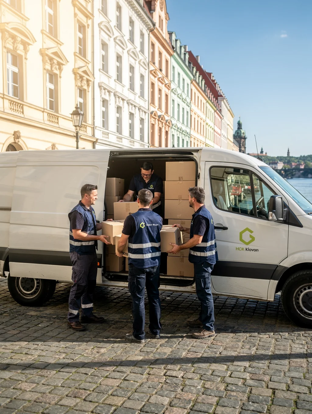 Professionelles Umzugsteam in der Schweiz bei der Arbeit